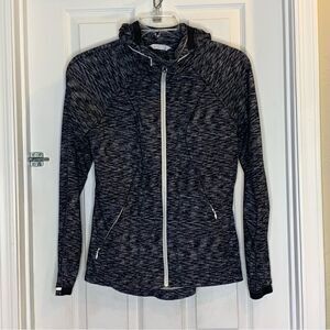 Lululemon Go The Distance Jacket Dramatic Static White Black Size 6
